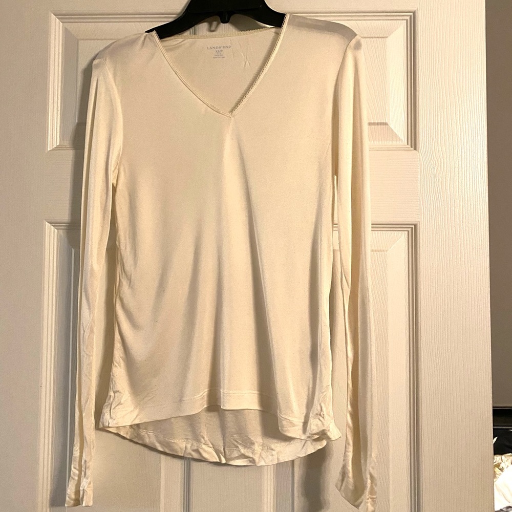 100% Silk Land’s End Thermal Undershirt